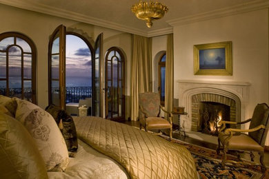 Inspiration for a mediterranean bedroom remodel in San Diego