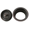 3.5" Deluxe Garbage Disposal Drain With Basket in Oil Rubbed Bronze