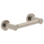 Symmons Industries - Identity Wall-Mounted Toilet Paper Holder, Satin Nickel - Inspired by the individuality of our customers' projects and part of the Symmons Identity Collection, this wall mounted toilet paper holder provides easy access to a single roll of toilet paper. Made of brass and stainless steel, this toilet paper holder includes instructions and the required mounting hardware for an easy and long lasting installation. Like all Symmons products, the Identity Toilet Paper Holder is backed by a limited lifetime consumer warranty and 10 year commercial warranty.