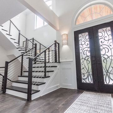 Project #50 | Geometric Staircase with Contrasting Tones