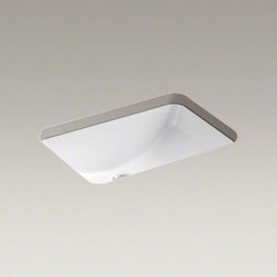 KOHLER White Ladena&reg; 20-7/8" X 14-3/8" X 8-1/8" Under-mount Bathroom Sink - Bathroom Sinks