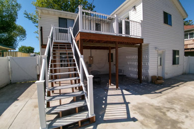 This is an example of a modern porch design in Other.