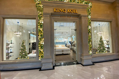 Концепция новогоднего оформления магазина "KING KOIL"