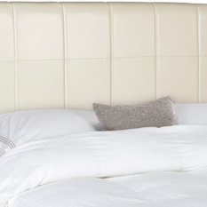 White Leather Headboards Houzz Safavieh Quincy Headboard White Leather King Headboards