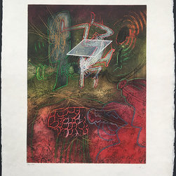 Red Abstract Artworks - Roberto Matta - Products