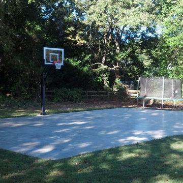 Shawn P's Pro Dunk Silver Basketball System on a 46x32 in Richmond, VA