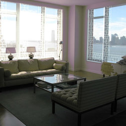 Delia Shades' "Lattice Border" - Roller Shades