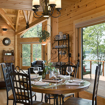 Log Homes & Cabins - Coventry Log Homes - Custom Craftsman #3