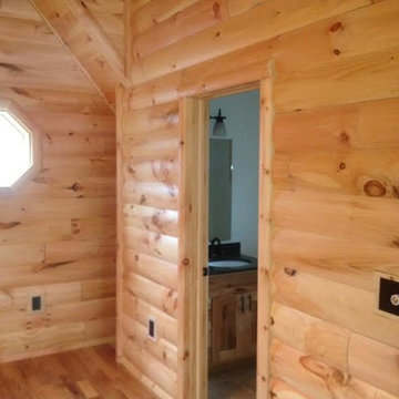 interior pictures of log paneling, and log siding