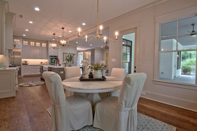 Example of a tuscan dining room design in Atlanta