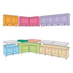 Gelsomina Mudroom System - Accent And Storage Benches