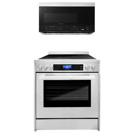 2-Piece Kitchen, 30" Over the Range Microwave and 30" Electric Range