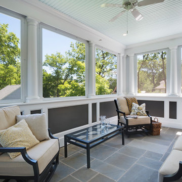 Suite Addition - Kitchen Extension, Screened Porch with Master Suite Above