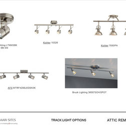 Attic Remodel - Track Heads And Pendants