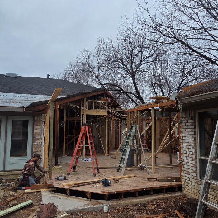 Tired of 8 foot ceilings in the Kitchen? Let's tear the roof off and make the most important room in your house larger.