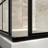 DreamLine French Corner 34.5x34.5" Framed Sliding Shower Enclosure, Satin Black