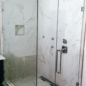 90 Degree Frameless Glass Shower Doors