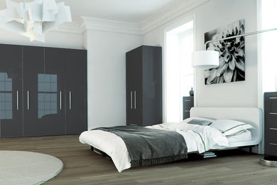 High Gloss Acrylic Metallic Anthracite Bedroom Range