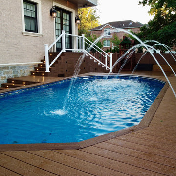 Full Backyard Pool Deck