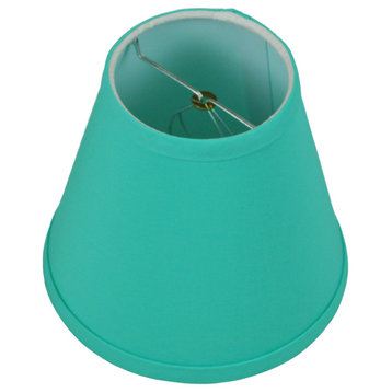 Fenchel Shades 4"x7"x6.5" Bulb Clip Attachment Empire Lamp Shade, Linen Pool