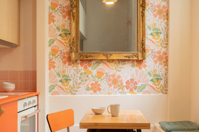 Idée de décoration pour une salle à manger vintage.