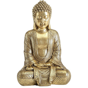 Golden Temple Buddha Seated, Lotus Pose