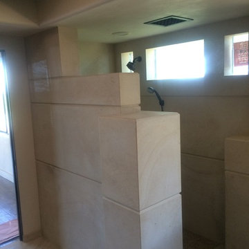 Limestone Master Bathroom