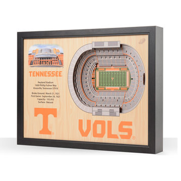 NCAA Tennessee Volunteers 25 Layer Stadiumviews 3D Wall Art
