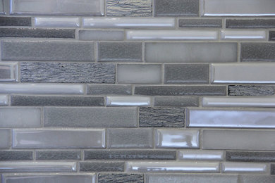 Example of a transitional staircase design in Orange County