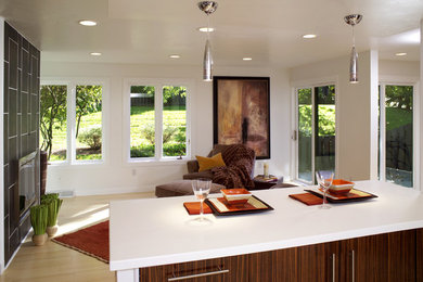 Inspiration for a contemporary kitchen remodel in Los Angeles