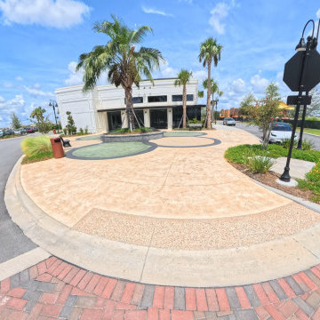 Middleton Flower Plaza | Exposed Aggregate