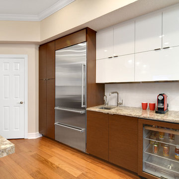 Contemporary Wenge and Gloss Kitchen
