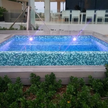 Custom Fiberglass Hot Tub done in Turks & Caicos