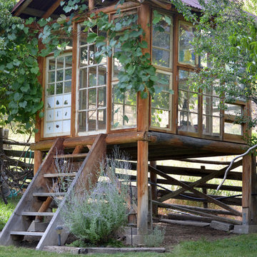My Houzz: Meditation Room Made With Reclaimed Windows