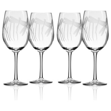 Dragonfly White Wine Glass, 12 Oz., Set of 4