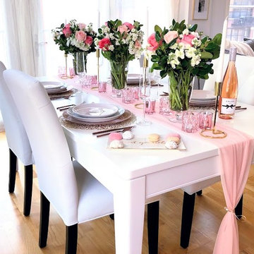 Gold & Blush Tablescape