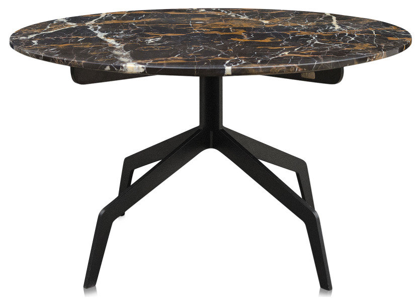 Round Marble Coffee Table, Versmissen - Industrial - Coffee Tables - by ...