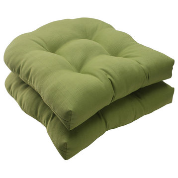 Forsyth Wicker Seat Cushion, Set of 2, Green