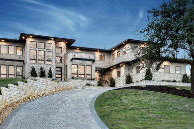 Inspiration for a contemporary exterior home remodel in Austin