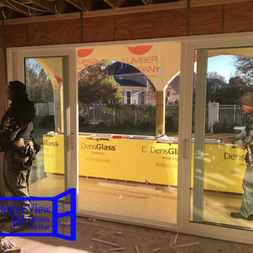 Room Addition with Sliding Glass Doors