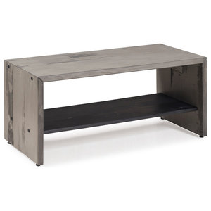 Simpli Home Riverside Entryway Bench In Natural Industrial