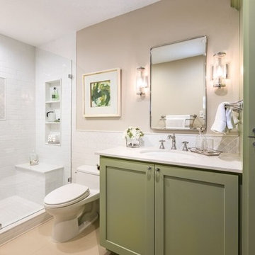 Memorial Guest Bathroom Remodel with Walk-In Shower