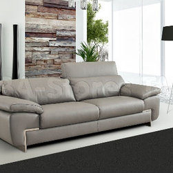 Oregon II Italian Leather Sofa - Sofas