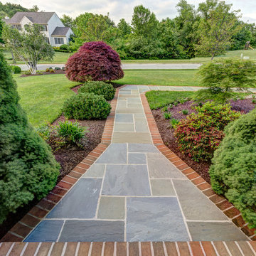 Front Natural Flagstone Walkway