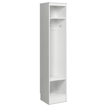Pemberly Row Transitional Engineered Wood Narrow Organizer in White