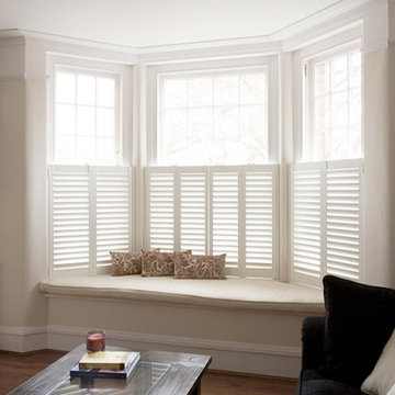 "Cafe, Double Hung" Plantation Shutter applications