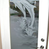 Front Door - Dolphins Leaping - Fiberglass Smooth - 36" x 80" - Book/Slab Door