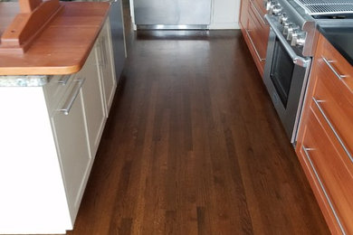 Mendham nj dustless sand Waterpop stain bona spice brown and finish w 4 coats tr