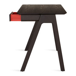 Stash Desk - Graphite on Ash - Desks And Hutches
