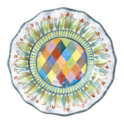 Taylor Fluted Rim Dinner Plate - Poplar Ridge | MacKenzie-Childs - Dinner Plates